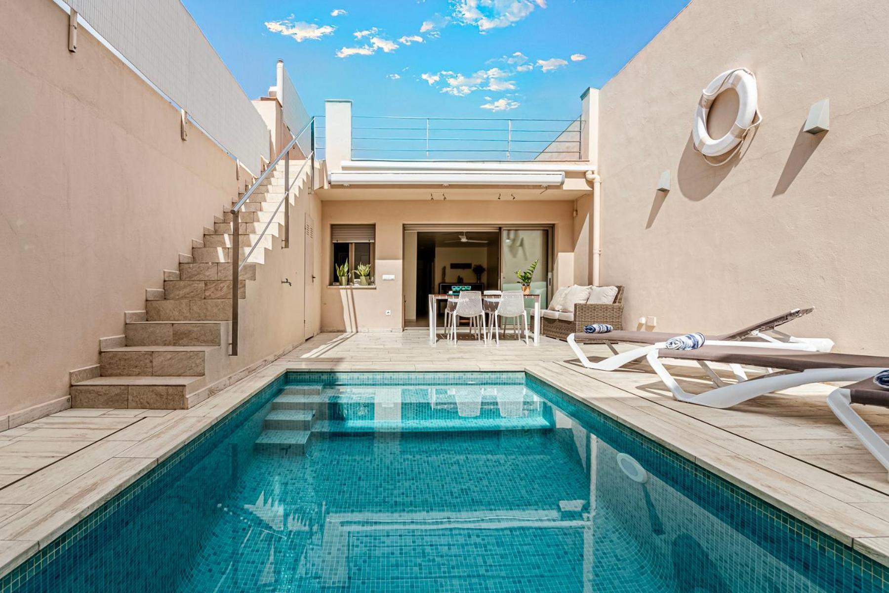Casa Mediterranea Con Piscina Privada En パラモス エクステリア 写真