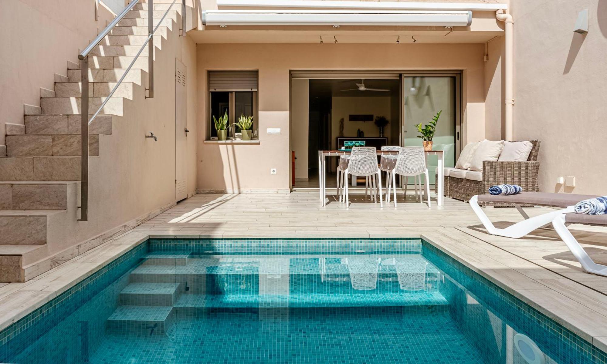 Casa Mediterranea Con Piscina Privada En パラモス エクステリア 写真